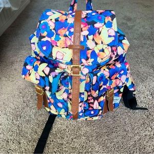 Herschel Drawstring Backpack with flowers